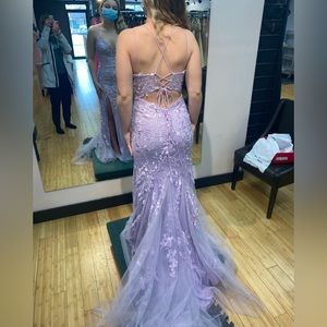 Beautiful grad dress worn only once.   Dry cleaned!